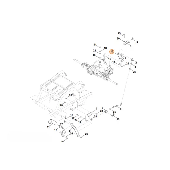 STIHL  Dźwignia regulacyjna 6160 643 3500